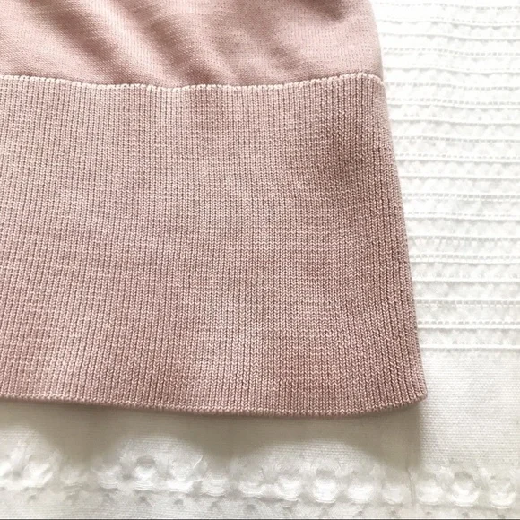Cos BLUSH PINK COTTON & SILK WIDE SLEEVE CREW NECK BLOUSE - XS - Picture 10 of 10